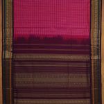 Silk Cotton Sarees Korvai – Rani Pink SAS0038103 - Image 3