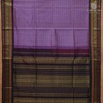 Silk Cotton Sarees Korvai – Dark Lilac SAS0038105 - Image 3
