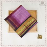 Silk Cotton Sarees Korvai – Dark Lilac SAS0038105