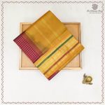 Silk Cotton Sarees Korvai – Maroon SAS0038106