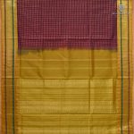 Silk Cotton Sarees Korvai – Maroon SAS0038106 - Image 3