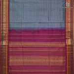 Silk Cotton Sarees Korvai – Pinkish Grey SAS0038108 - Image 3