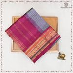 Silk Cotton Sarees Korvai – Pinkish Grey SAS0038108