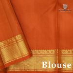 Pure Silk Sarees - Rust SASPS38121 - Image 2