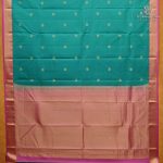 Pure Silk Sarees - Aqua Green SASPS38125 - Image 3