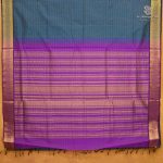 10 Yards Silk Cotton Sarees - Dark Teal Blue SASTS0038128 - Image 2