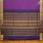 10 Yards Silk Cotton Sarees - Dark Purple SASTS0038129 - Image 2