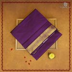 10 Yards Silk Cotton Sarees - Dark Purple SASTS0038129