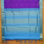 10 Yards Silk Cotton Sarees - Dual Shade Dark Violet SASTS0038130 - Image 2