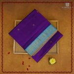 10 Yards Silk Cotton Sarees - Dual Shade Dark Violet SASTS0038130