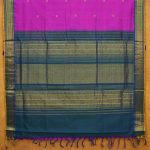 10 Yards Silk Cotton Sarees - Dark Majenta SASTS0038131 - Image 2