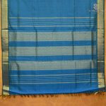 10 Yards Silk Cotton Sarees - Peacock Blue SASTS0038135 - Image 2