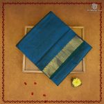 10 Yards Silk Cotton Sarees - Peacock Blue SASTS0038135