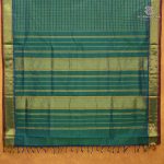 10 Yards Silk Cotton Sarees - Dual Shade Peacock Green SASTS0038139 - Image 2
