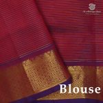 Silk Cotton Sarees Vairaoosi – Dual Shade Red with Blue SAS0038143 - Image 2