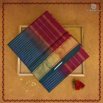 Silk Cotton Sarees – Dual Shade Peacock Blue SAS0038151