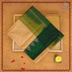 Silk Cotton Sarees Korvai – Dark Beige SAS0038156
