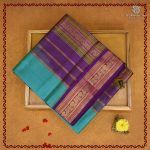 Silk Cotton Sarees Korvai Vairaoosi – Aqua Blue SAS0038159