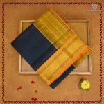 Silk Cotton Sarees Korvai Vairaoosi – Dark Teal SAS0038160