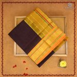 Silk Cotton Sarees Korvai Vairaoosi – Dark Brown SAS0038162