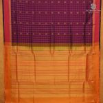 Silk Cotton Sarees – Burgundy SAS0038168 - Image 3