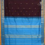 Silk Cotton Sarees – Deep Brown SAS0038173 - Image 3