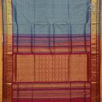 Silk Cotton Sarees Muthukattam – Bluish Grey SAS0038177 - Image 3