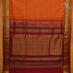 Silk Cotton Sarees Muthukattam – Orange SAS0038178 - Image 3