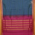 Silk Cotton Sarees – Dual Shade Peacock Blue SAS0038182 - Image 3