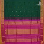 Silk Cotton Sarees – Forest Green SAS0038188 - Image 3