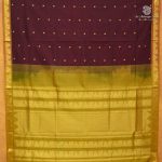 Silk Cotton Sarees – Dark Brown SAS0038194 - Image 3