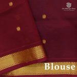 Silk Cotton Sarees – Dark Navy Blue SAS0038195 - Image 2