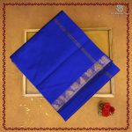 Semi Silk Cotton Sarees – Dark Navy Blue SASPC38200