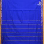 Semi Silk Cotton Sarees – Dark Navy Blue SASPC38200 - Image 3