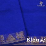 Semi Silk Cotton Sarees – Dark Navy Blue SASPC38200 - Image 2