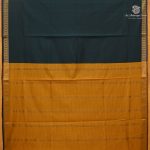 Semi Silk Cotton Sarees – Bottle Green SASPC38201 - Image 3