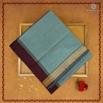 Semi Silk Cotton Sarees – Pastel Blue SASPC38202