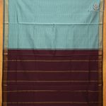 Semi Silk Cotton Sarees – Pastel Blue SASPC38202 - Image 3