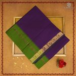 Semi Silk Cotton Sarees – Dark Purple SASPC38205