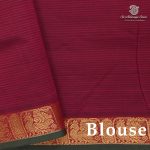 Semi Silk Cotton Sarees – Dark Onion Pink SASPC38211 - Image 2