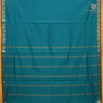 Semi Silk Cotton Sarees – Teal Green SASPC38214 - Image 3
