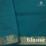 Semi Silk Cotton Sarees – Teal Green SASPC38214 - Image 2