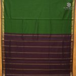 Semi Silk Cotton Sarees – Dark Mehandi Green SASPC38218 - Image 3
