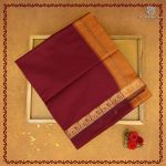 Semi Silk Cotton Sarees – Maroon SASPC38221