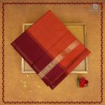 Semi Silk Cotton Sarees – Orange SASPC38228