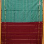 Semi Silk Cotton Sarees – Dark Seafoam Green SASPC38230 - Image 3