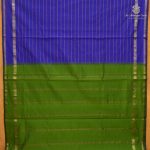 Semi Silk Cotton Sarees – Dark Indigo SASPC38234 - Image 3