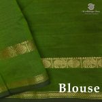 Semi Silk Cotton Sarees – Dark Indigo SASPC38234 - Image 2