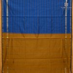 Semi Silk Cotton Sarees – Peacock Blue SASPC38236 - Image 3