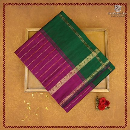 Semi Silk Cotton Sarees – Dark Majenta SASPC38237